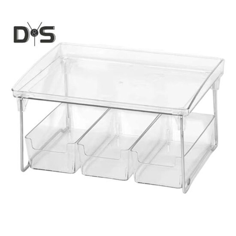 (as the picture, B) Cup Holder Foldable Design Storage Shelf Strong Load-bearing Multipurpose Stackable Spice Rack Cabinet Organizer Shelf