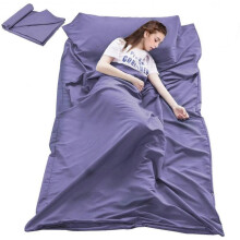 Sleeping Bag Liner Travel Camping Sheet Lightweight Hotel Sheet Compact Sleep Bag Sack Lightweight Breathable Liners Warm Roomy for Camping Youth Host