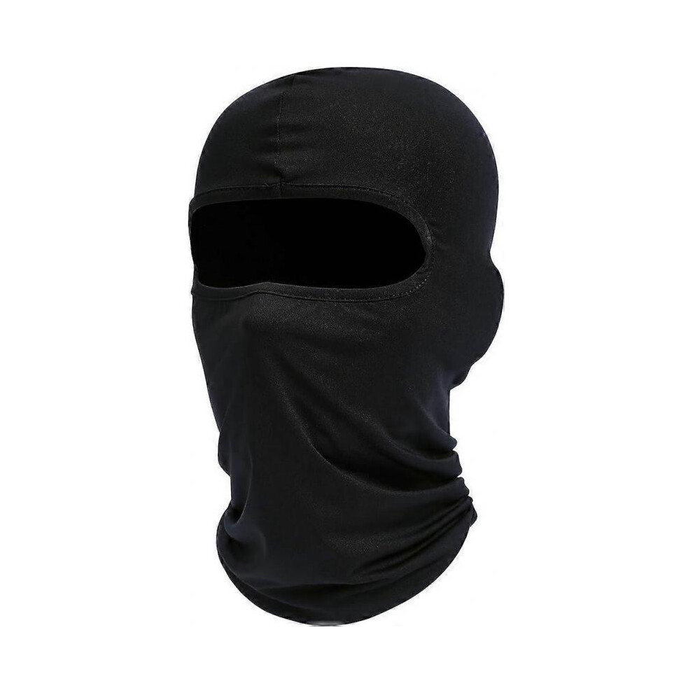 (Black) Balaclava Ski Face Mask, Motorcycle Cycling Neck Warmer For Helmet, Uv Protector Scarf For Men/Women Black 5004229924258