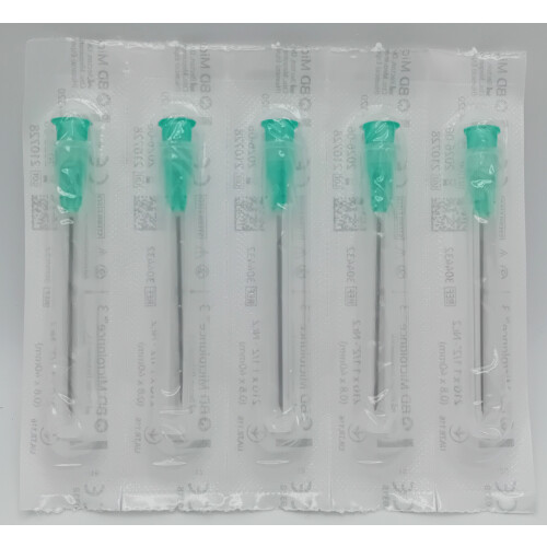 Microlance Needle Green 21G Pack of 5 - REF: MIC010
