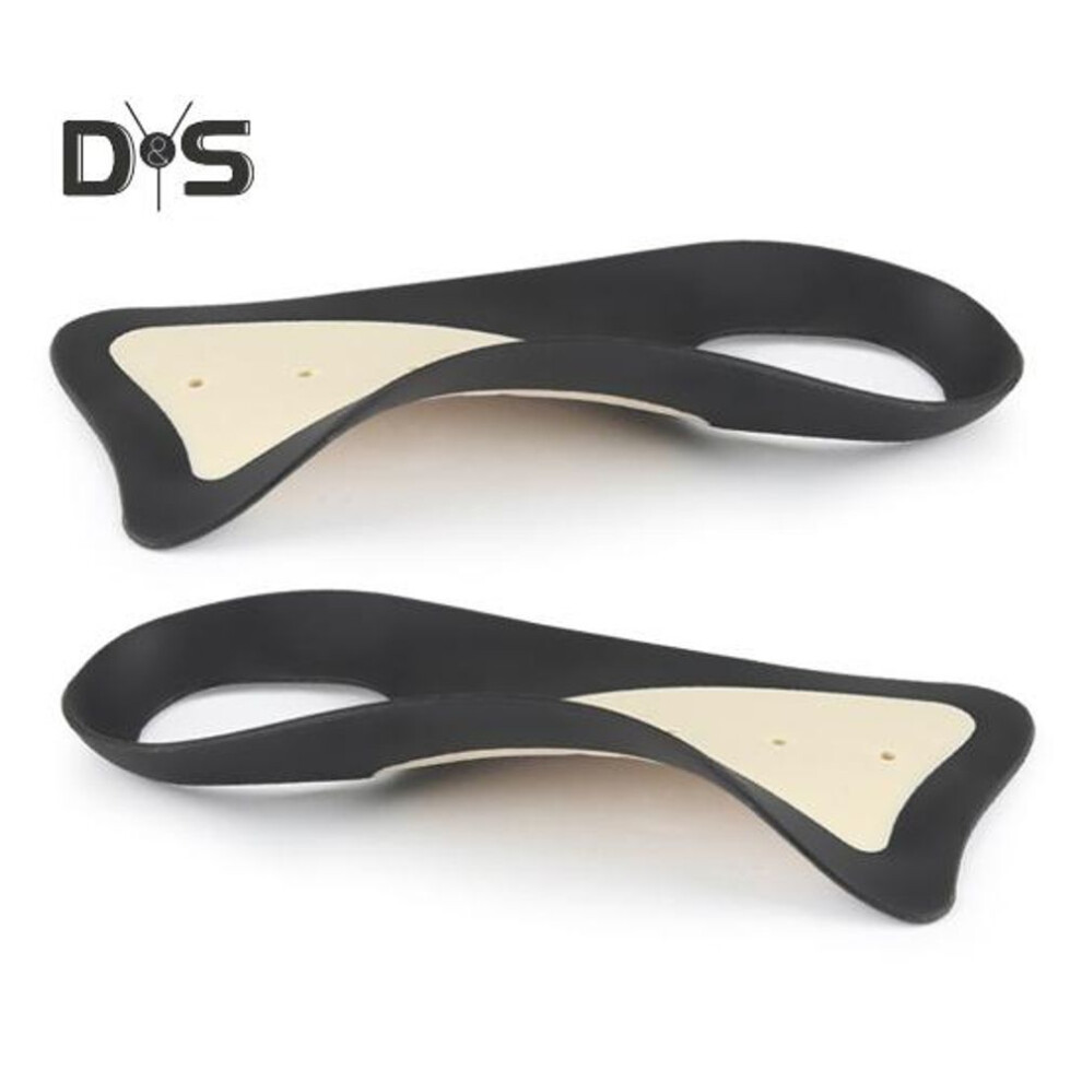 (black, L) 1 Pair Ultra Thin Silicone Insoles Men/Women Shoes Cleats Insole Shock Absorption Soft Rebound Anti-Slip Heel Patch