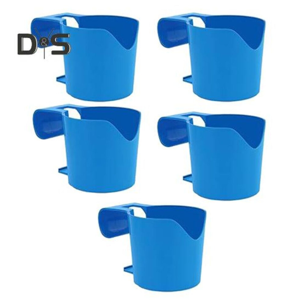 (as the picture, 5pcs) 1/2/3/4/5pcs Poolside Cup Holder Lightweight Sturdy Flexible Handles Plastic Swimming Pool Drink Holder For Above-ground Pools