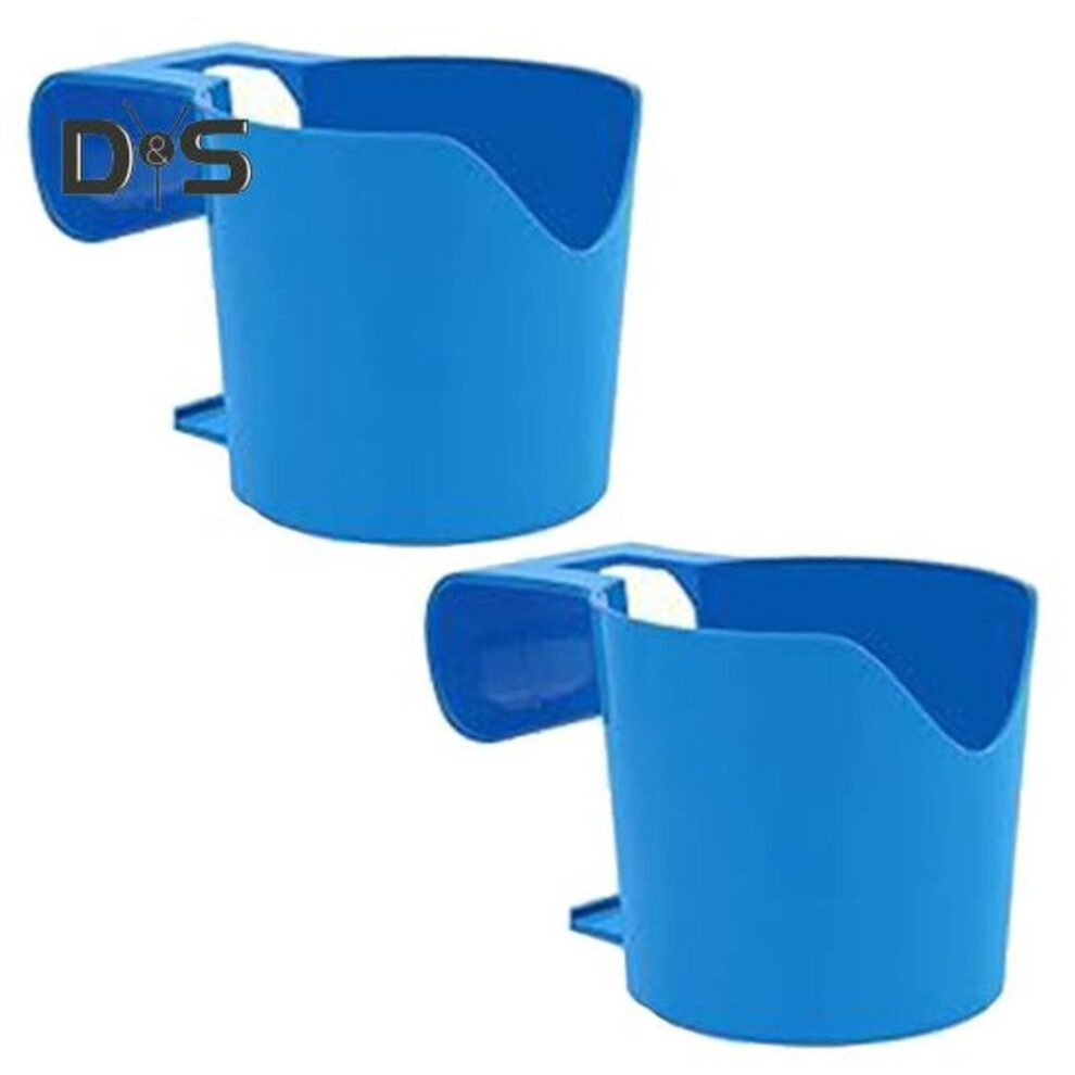 (as the picture, 2pcs) 1/2/3/4/5Pcs Poolside Cup Holder Lightweight Sturdy Flexible Handles Plastic Swimming Pool Drink Holder for Above-Ground Pools