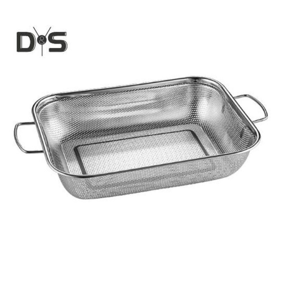 (as the picture, M) Drain Basket Pasta Strainer with Handle Large Capacity Rust-Resistant Dishwasher Safe Rice Noodle Filter Kitchen Colander