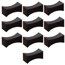 10 Pcs Chopstick Rest Stands Matte Cutlery Stand Stainless Steel Chopstick Holder Black