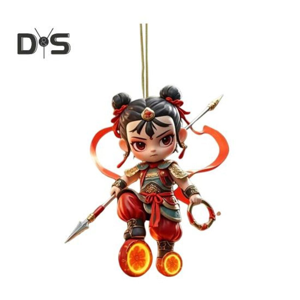 Cartoon Anime Character Pendants Car Rearview Mirror Decoration 2D Acrylic Flat Bag Charms Handmade Crafts Jewelry Gifts