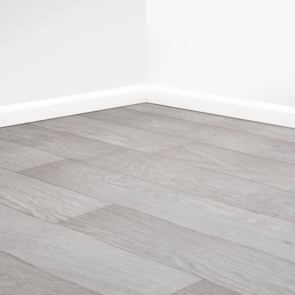 (4m, 4m) Detroit Light Grey Vinyl Roll Flooring - 2m & 4m