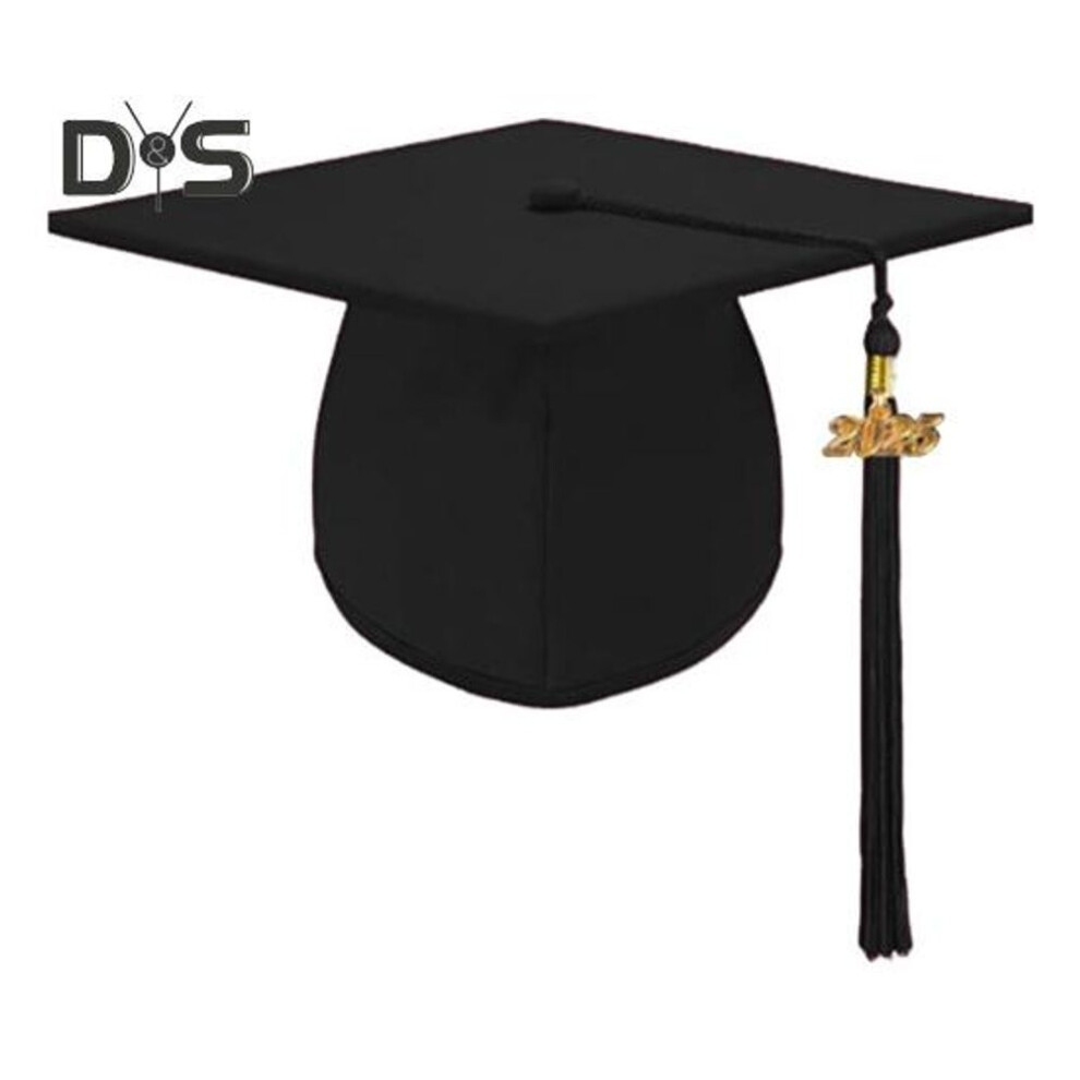 (black) Graduation Cap With Tassel Bachelors Hat Elastic Unisex Graduation Dress Accessory Master Degree Graduation Ceremony Hat