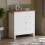 Vida Designs (White & Oak) Arlington 3 Drawer 1 Door Sideboard Cabinet 1