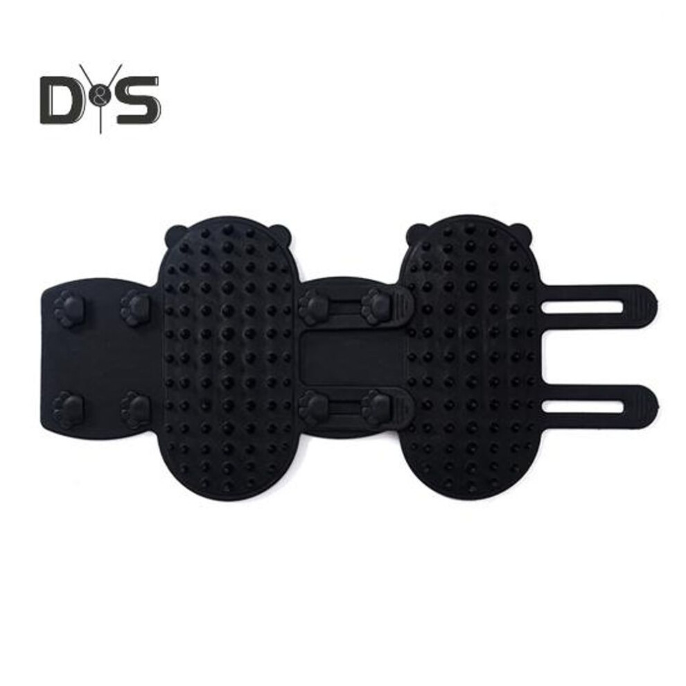 (black) 2/4pcs Cat Self Groomer Silicone Cat Brush Adjustable Table Leg Corner Cat Face Itch Scratching Brush Massage Comb For Indoor Cats