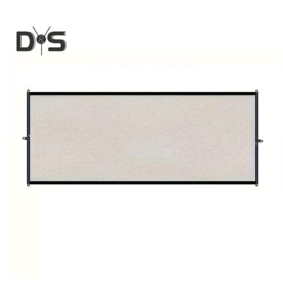 (black, 180cm) Dog Gate Pet Screen Mesh Gate Baby Puppy Indoor Safety Fence Guard with Hooks for House Stairs And Doorways
