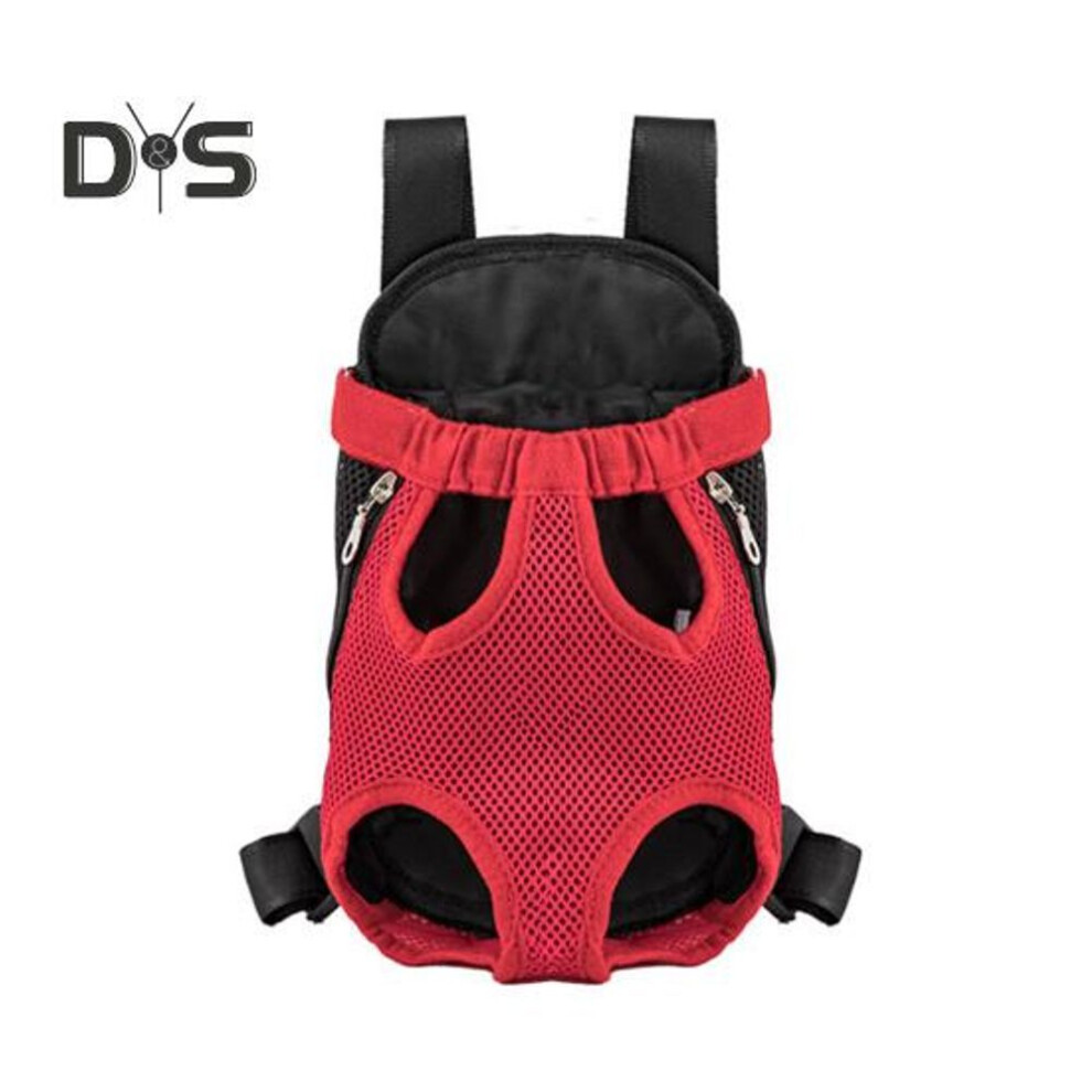 (XL, red) Pet Carrier Backpack Adjustable Pet Front Carrier For Hiking And Riding Portable Pet Legs Out Travel Bag For Cats Small Dogs