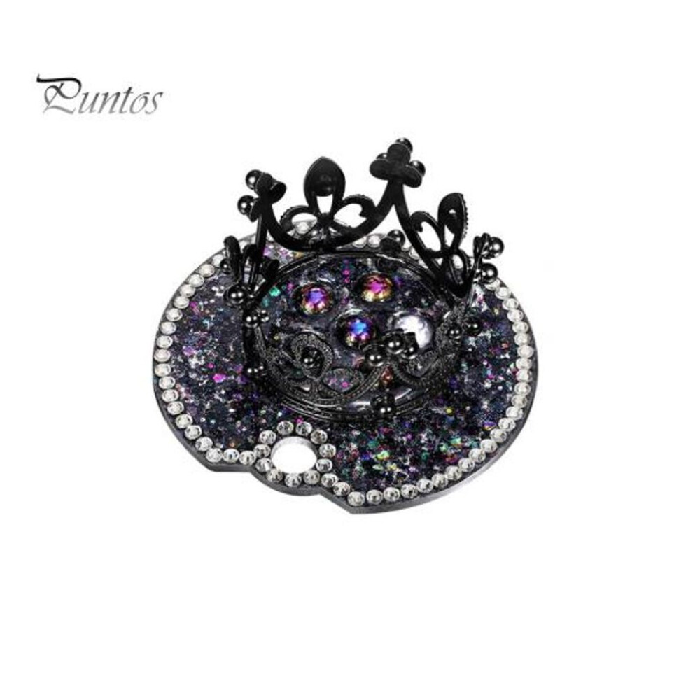(as the picture, B) Acrylic Lid Plate Topper Easy To Clean Reusable Simple Installation Universal Sparkling Crown Cup Lid Decoration Accessories