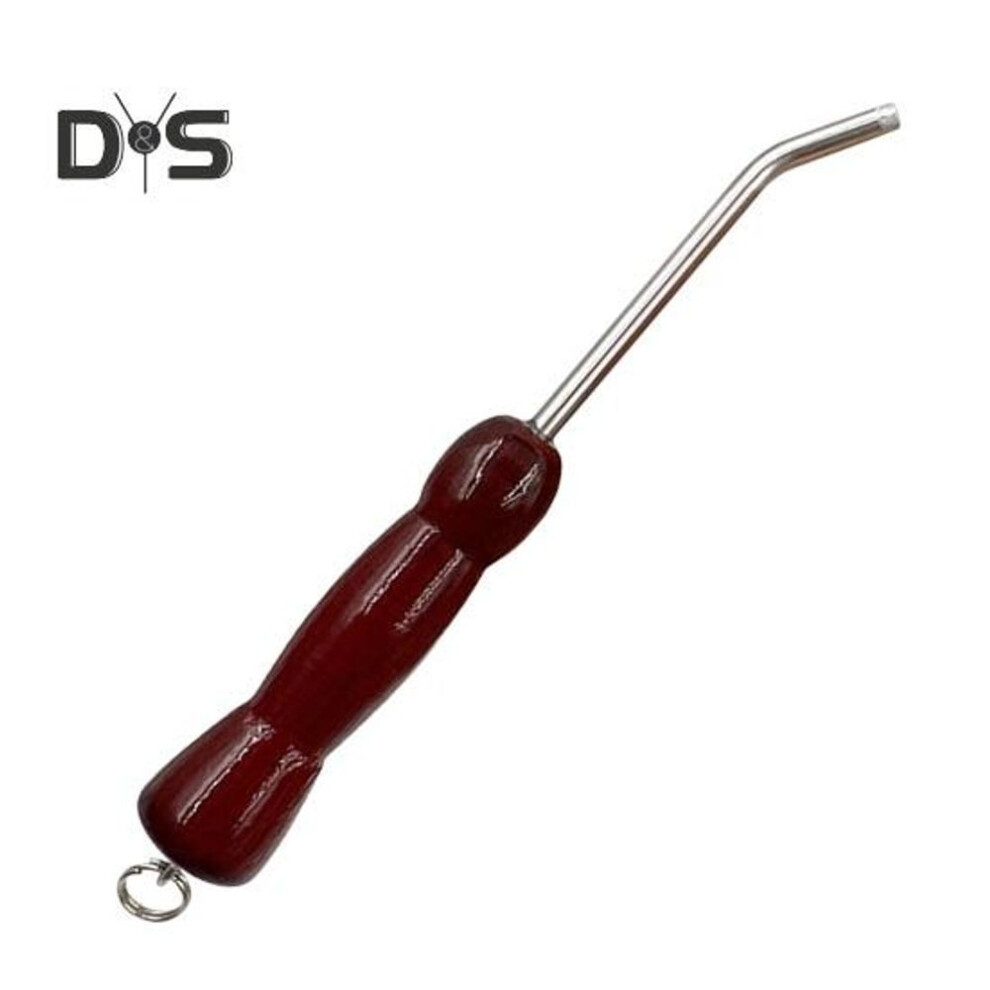 Stainless Steel Fishhook Adjuster With Wooden Handle Squid Umbrella Hook Corrector Fishing Hook Repair Correction Tool Fishing Accessories