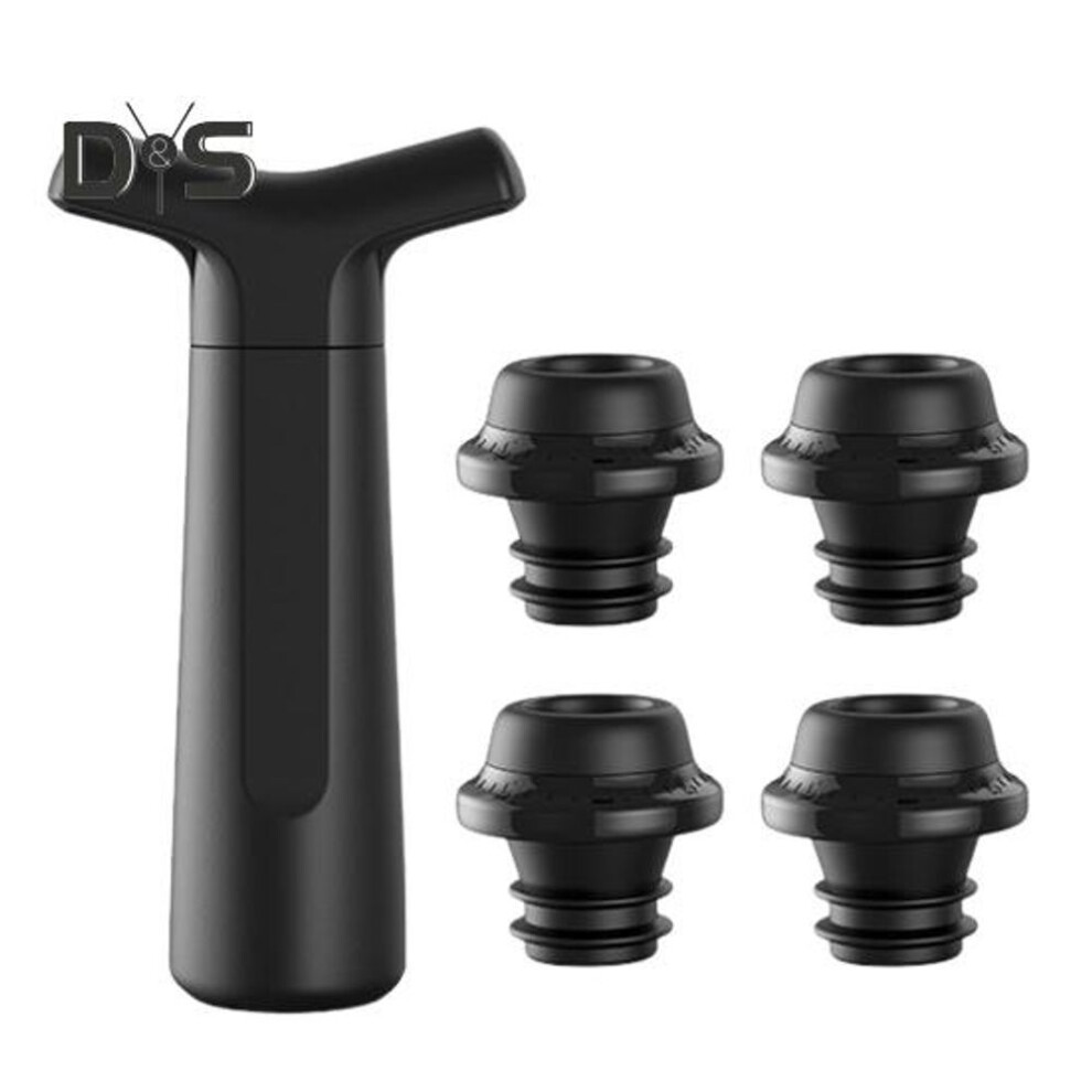 Vacuum Wine Saver Pump With 4 Stoppers Reusable Bottle Sealer Wine Preserver System For Freshness Up To 10 Days Wine Accessories Gift