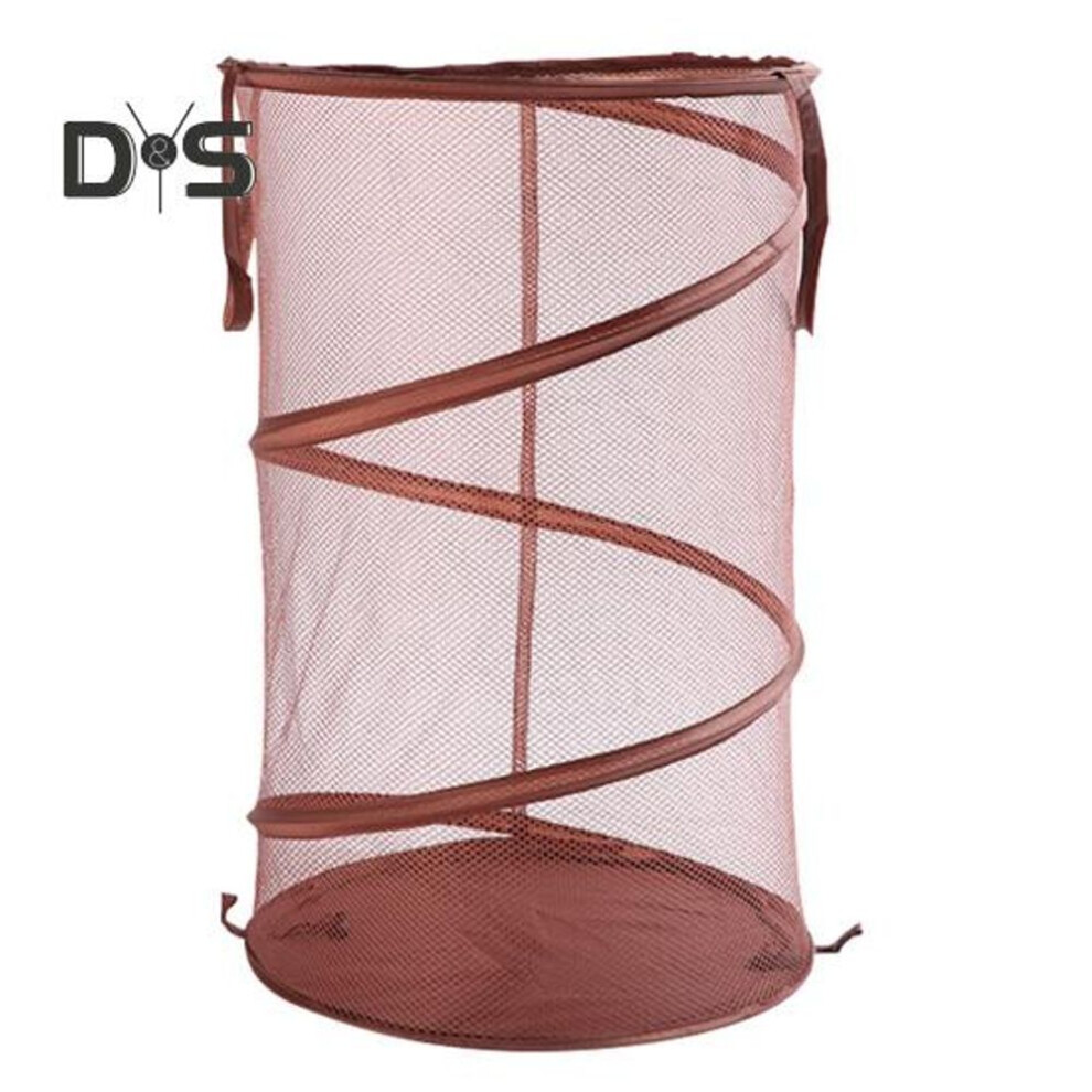 (coffee) Dirty Clothes Basket With Handle Large Capacity Easy Access Breathable Versatile Laundry Hamper Dirty Clothes Organizer