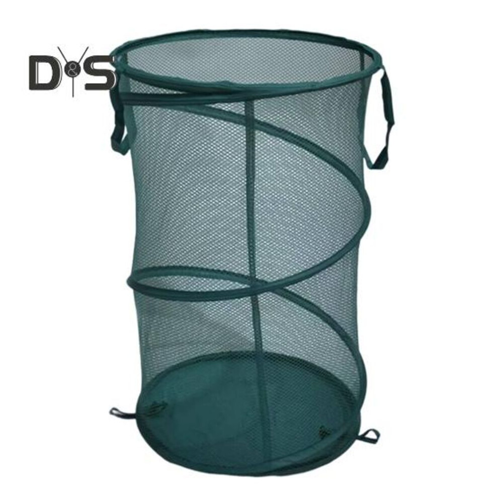 (green) Dirty Clothes Basket With Handle Large Capacity Easy Access Breathable Versatile Laundry Hamper Dirty Clothes Organizer