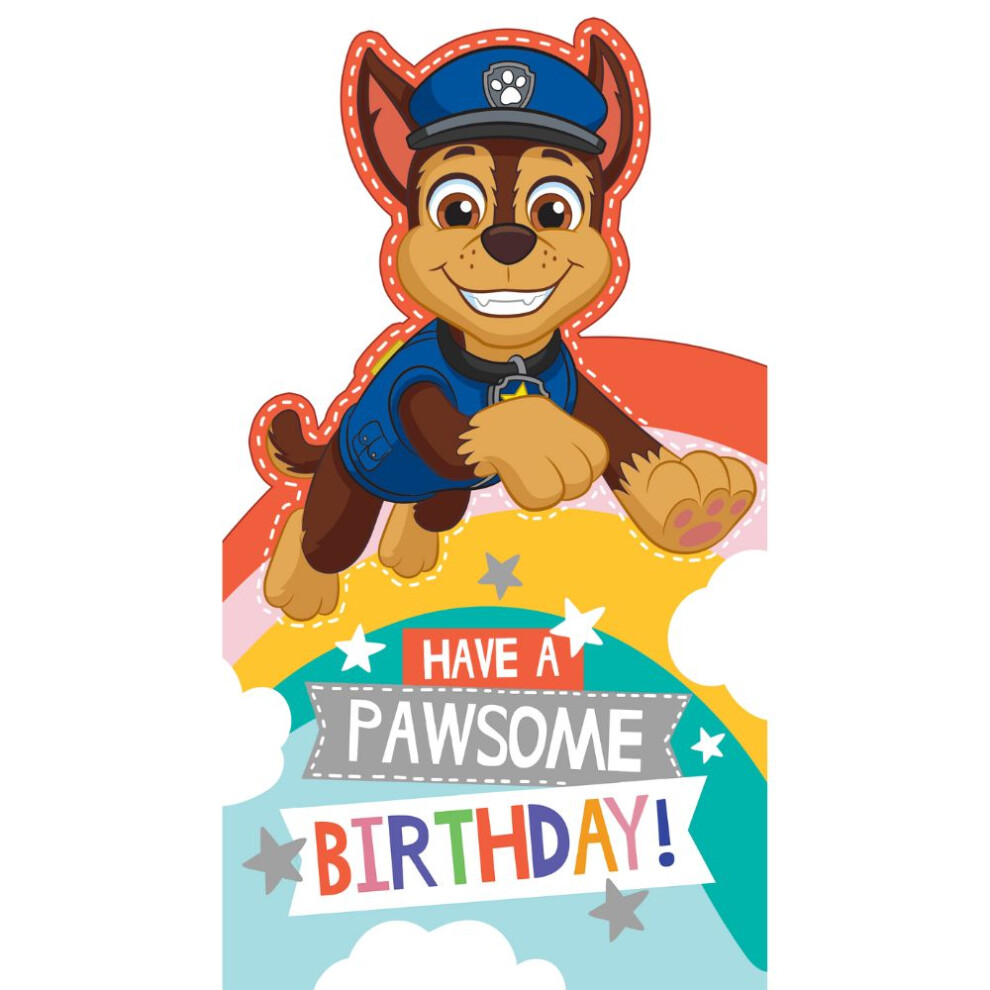 Paw Patrol Chase Birthday Card