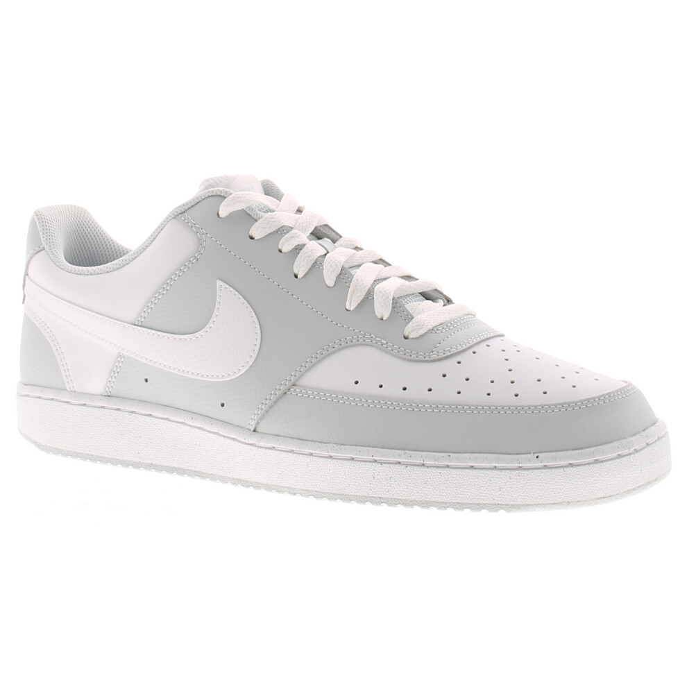 (Grey, 10 (Adults')) Nike Mens Skate Shoes Court Vision Low Lace Up Rubber Soles Grey UK Size