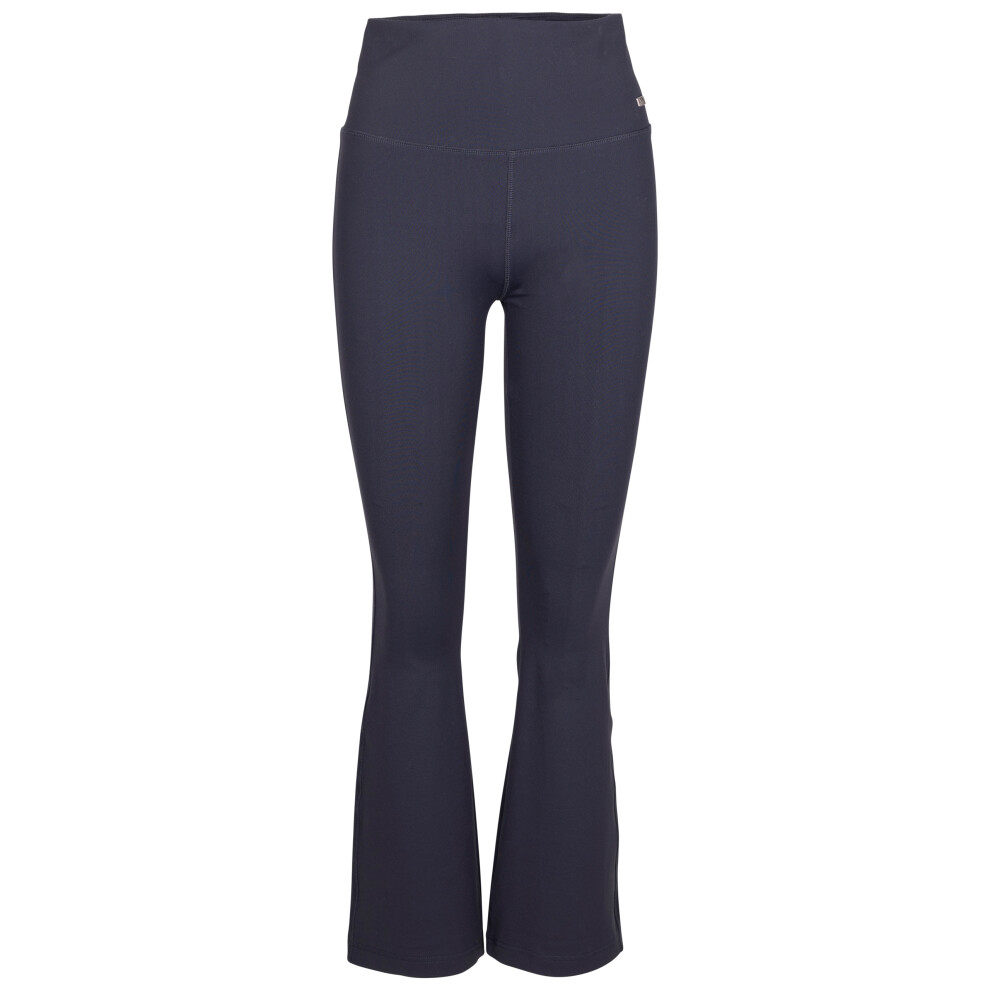 (L, Dark Flint) Trespass Womens Full Length Flared Leggings Ellen