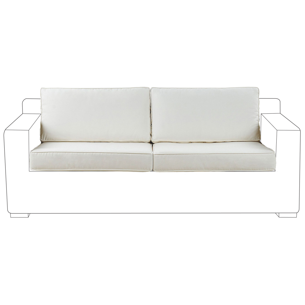 Outdoor Cushion Cover Set ARDEA White