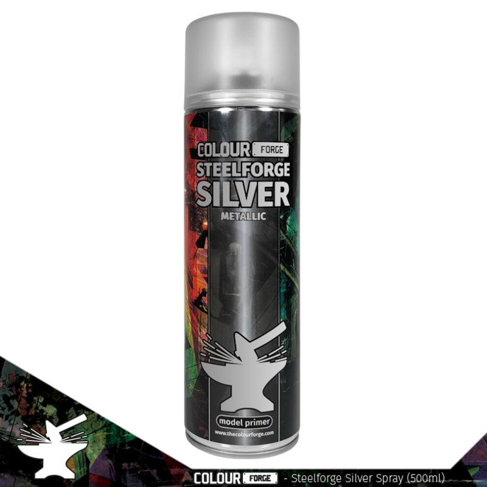 Colour Forge Steelforge Silver Spray Primer Paint 500Ml 5060843101307