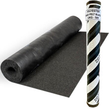 (Black, 5m x 1m) Heavy-Duty Polyester Shed Roofing Felt - Premium Roof Covering - 10 Year Life Expectancy Roof Felt