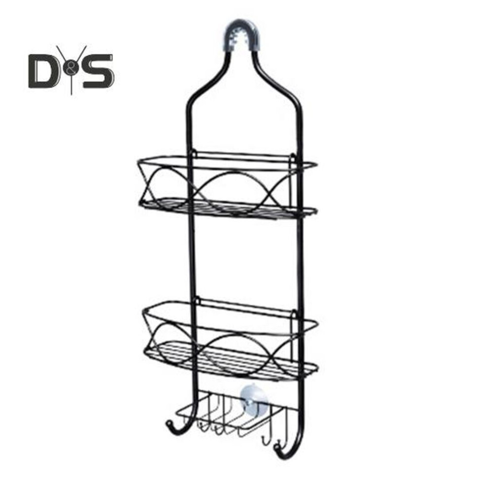 Storage Rack with Removable Basket Large Capacity Easy Installation 3-Layer Hanging Shower Caddy Large Bathroom Organizer