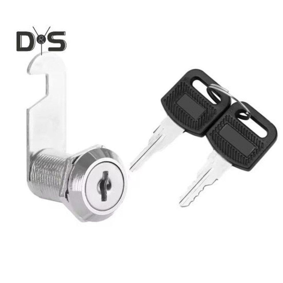 (as the picture, 30mm) Drawer Lock With 2 Keys Heavy Duty Zinc Alloy Universal File Cabinet Wardrobe Furniture Storage Locker Door Mailbox Toolbox Cam Lock Replacement