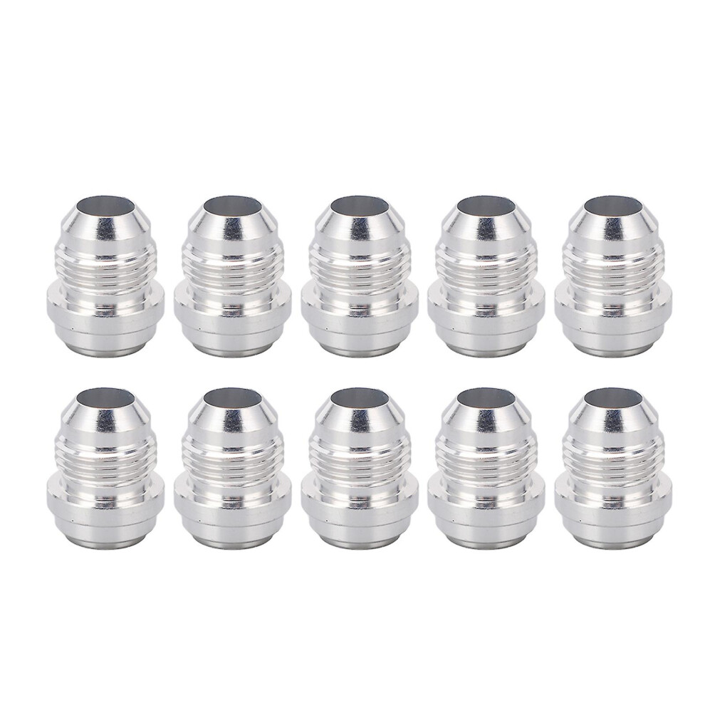 (As Show, One Size) 10Pcs Male Billet Universal Cnc Processing 3/4In Diameter Male Thread An8 Billet For Cars Vehicles 4909775552072