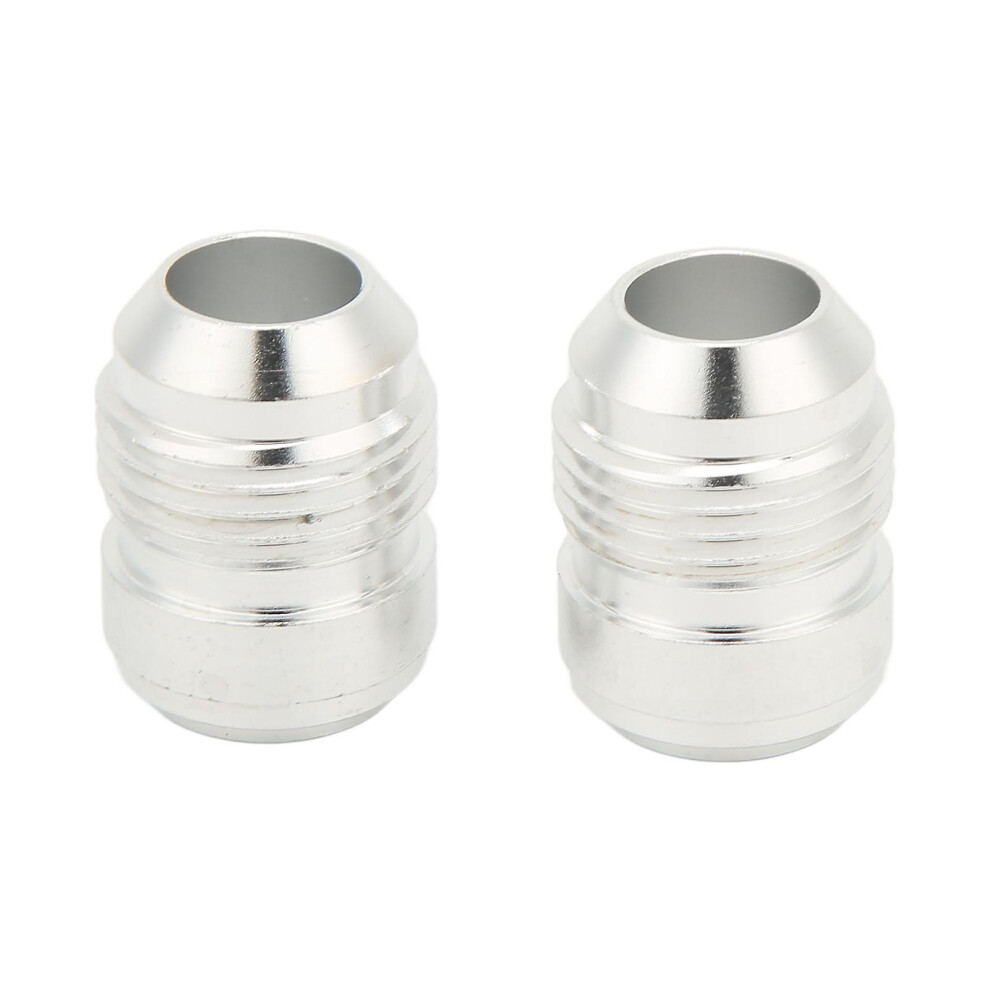 (As Show, One Size) 2Pcs Weld In Bung An10 Aluminium Alloy Male Billet Weld In Pipe Fitting Bung Universal For Car 4909775552355