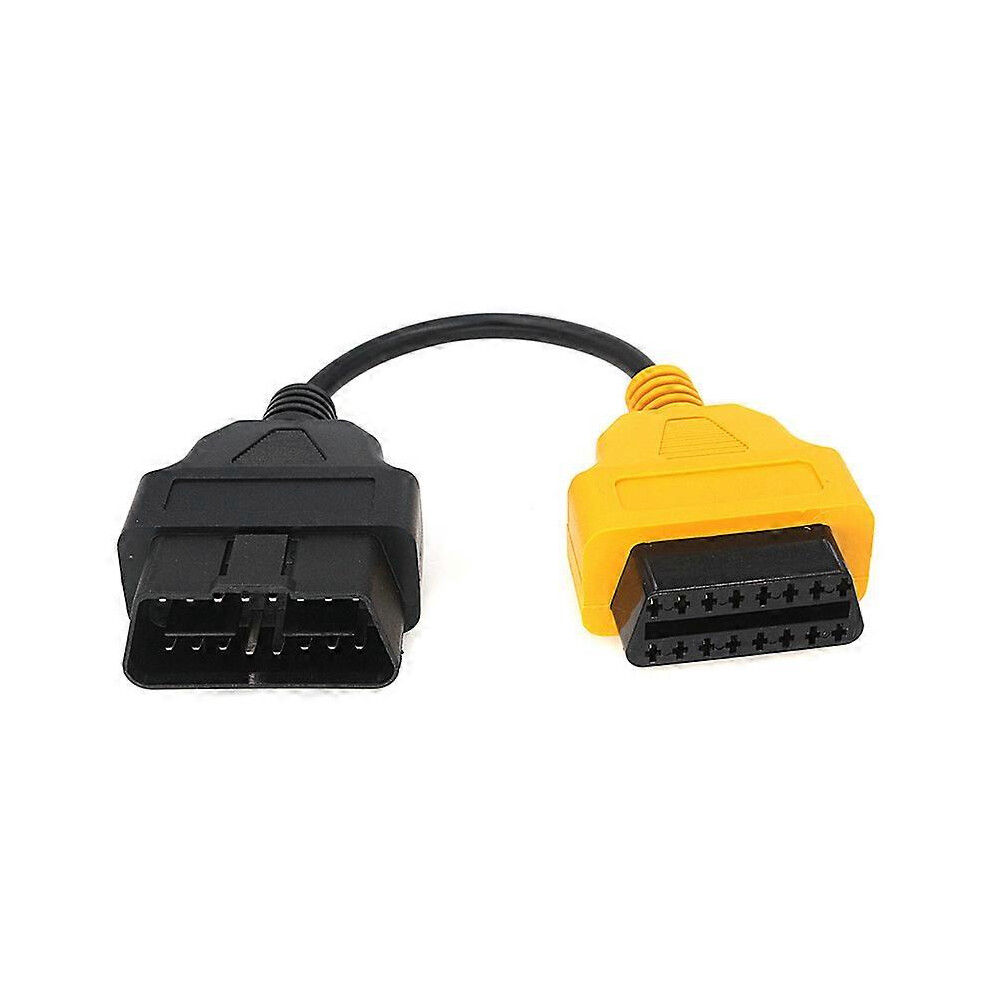 (As Show, One Size) Ecu Scan Obd2 Diagnostic Adapter Cable For Fiat Ecuscan Multi Scan Yellow 4909775522747