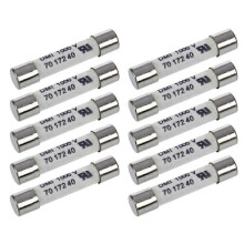 (As show, One size) 1000V 500MA 10Pcs 6.3X32mm Multifunctional Convenient Portable Practical White Ceramic Fuse compatible with Mul