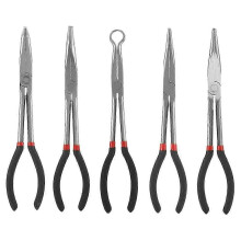 (As show, One size) Long Needle Nose Pliers Set, 5 In1 11 Inch Spark Plug Wire Removal Tool - Bent Needle Nose Pliers 9