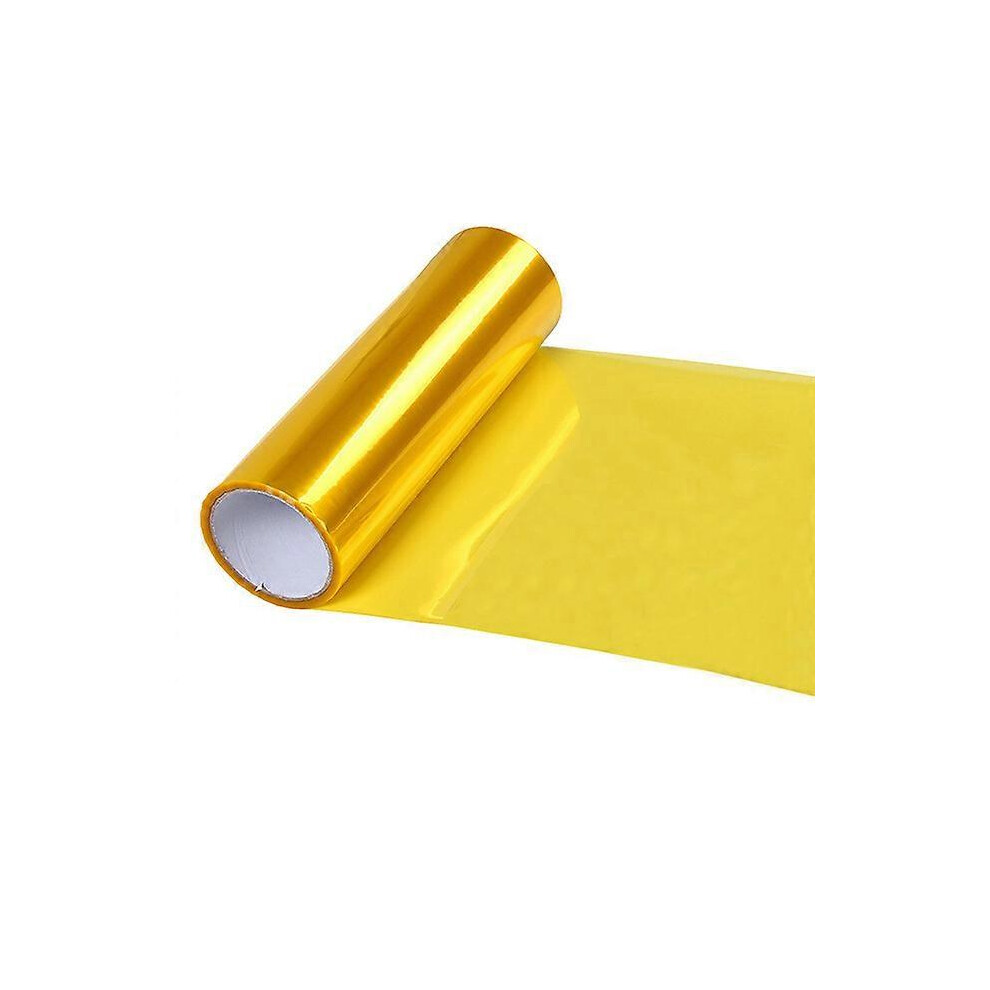(As Show, One Size) 30Cm X 200Cm Car Lighting Tinted Vinyl Film For Head Tail Fog Protective Cover Sticker Car Changing C Yellow/Light 4909775499384