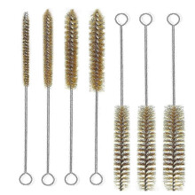 (As show, One size) 7Pcs Brass Wire Tube Brushes Bottle Brush Set,Wire Brushes compatible with Cleaning,Wire Pipe Cleaner Bore Brush Cleaning