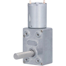(As show, One size) JGY370 Turbine Threaded Shaft Motor M8 Screw Low Speed SelfLocking Motor Shaft Length 33mm DC24V(66RPM )