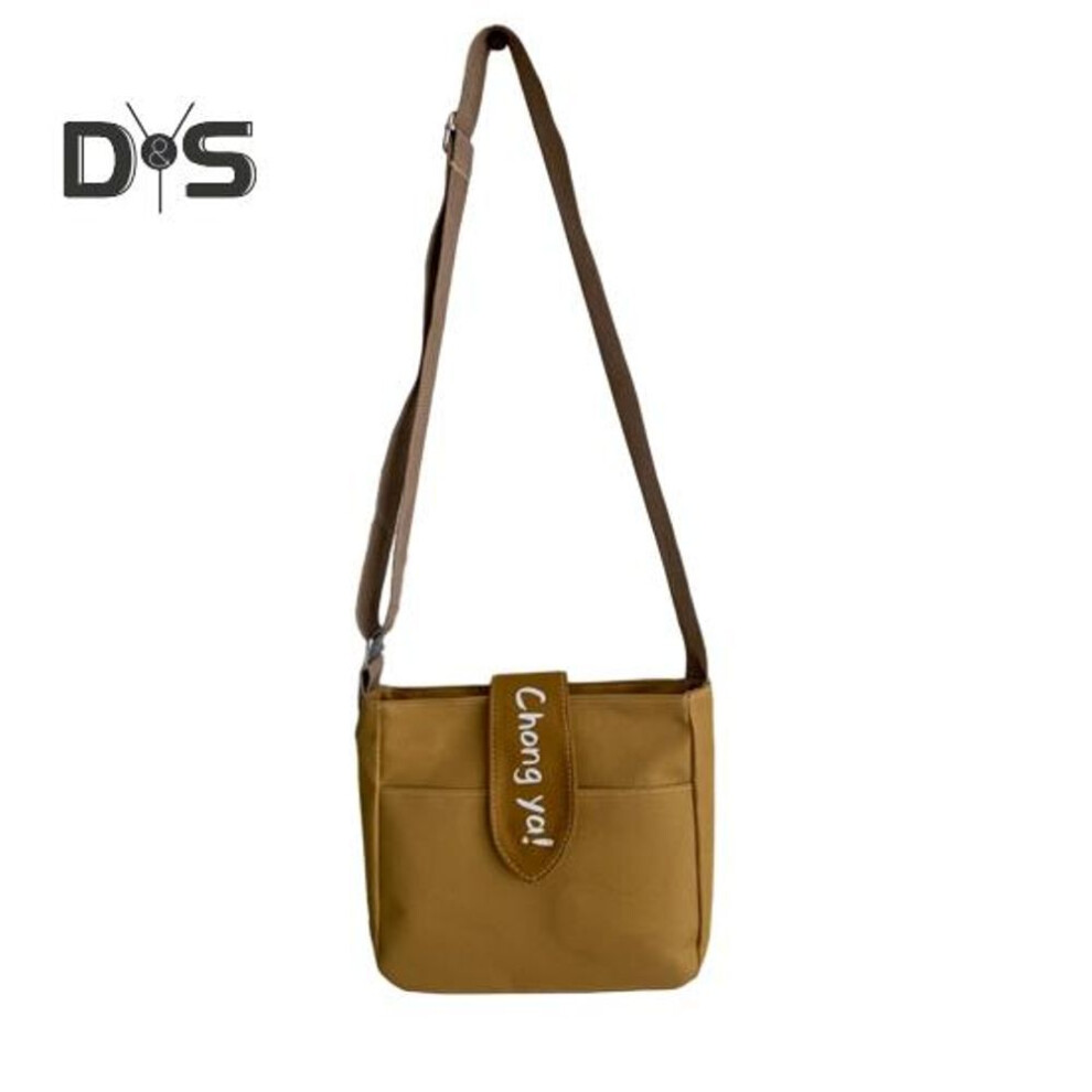(khaki) Canvas Crossbody Bag Shoulder Bag with Adjustable Strap Girls Portable Crossbody Purse for Daily Outings Street Travel Parties
