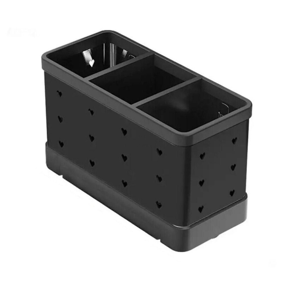 (black) Silver Chopsticks Cage Stainless Steel Cutlery Storage Racks  For Kitchen