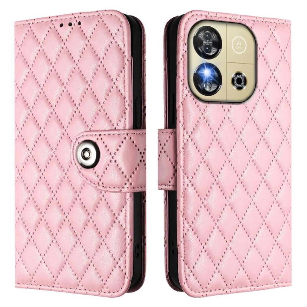 (Pink) Case For Oukitel C57s Wrist Strip Card Holder Shockproof Stylish Protective Wallet Cover Pink 764563480890