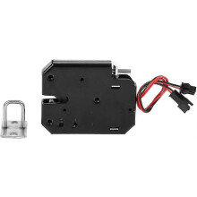 (As show, One size) 12V DC Fail-Safe Cabinet Drawer Lock Magnetic Solenoid for Door Access Control System (with Sensor Switch)