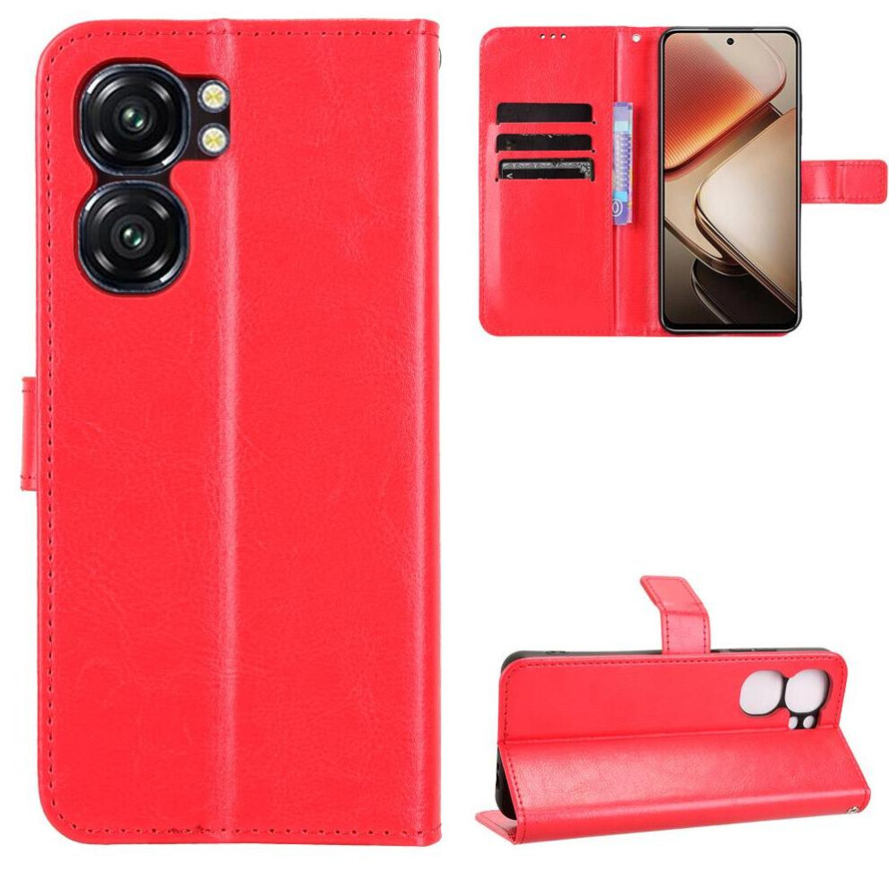 Photos - Case for Oukitel C58/c58 Pro Cover Card Holder Kickstand(Red)