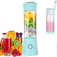 (As show, One size) Portable Juice Blender, Milk Shake, Fruit and Vegetable Juicer, Mixer, 480ml, BPA Free, Mini USB Smoothie Blender, 100W, for Sports and Travel Home, C