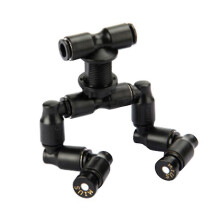 (As show, One size) Mius Reptiles Fogger Mist Sprinkler Raincompatibleest Tank 360 Adjustable Aquarium Aquatic Pet Cooling Systemb-C8