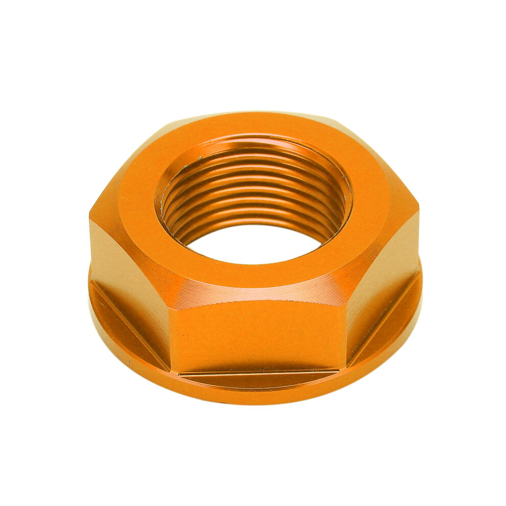 (As Show, One Size) Motorcycle Rear Wheel Axle Nut M20xp1.5 Aluminum Replacement For Yamaha Yz125/Yz250 19992021Yellow 4909775630626