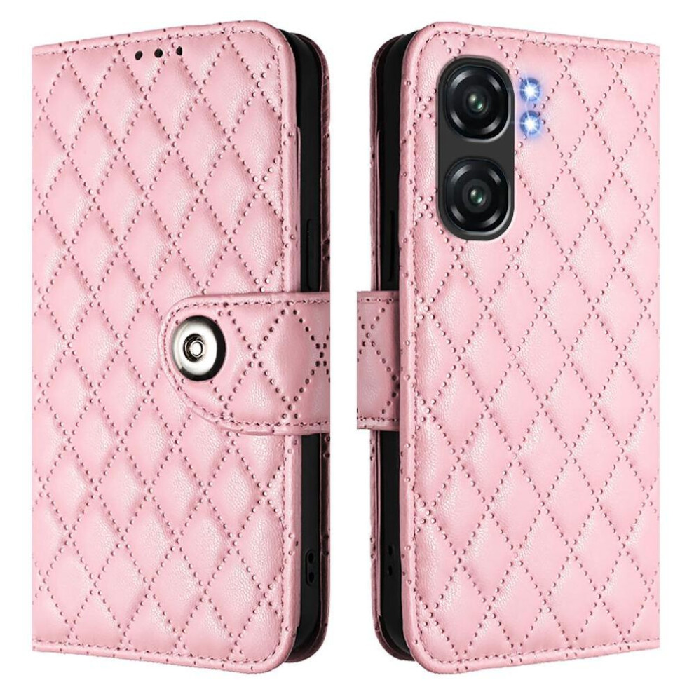 (Pink) Case For Oukitel C58 Shockproof Stylish Protective Wallet Cover Wrist Strip Card Holder Pink 764563481125