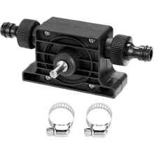 (As show, One size) Water Oil Drill Pump, Electric Drill Bit Fuel Oil Diesel Pump, Self Priming Oil Drilling Fittings Fittings, for Aquarium Pond Statuary Fountain Garden