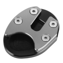 (As show, One size) Motorcycle Kickstand Enlarger Side Stand Extension Pad Fit for SYM MAXSYM TL500 20192020Titanium