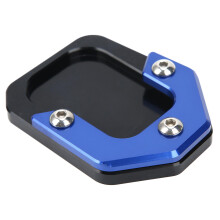 (As show, One size) Motorcycle Side Stand Pad Enlarge Plate Kickstand Extension Fit for C400X 20182021Blue