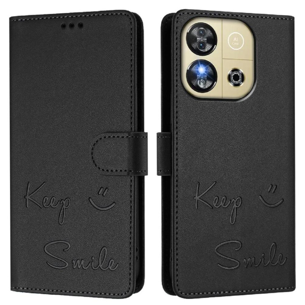 (Black) Case For Oukitel C57s Pu Leather Flip Cover Rfid Blocking Card Holder Wallet Black 764563481828